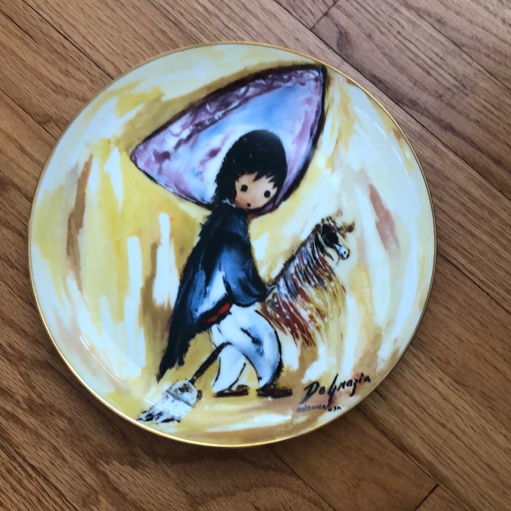 DeGrazia “My First Horse” collector plate